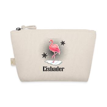 Eisbader-Flamingo Eisbad Winterschwimmer - Bio-Täschchen - Natur - Vorne