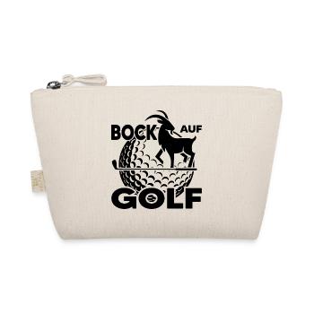 Golfplatz Golfer "Bock auf Golf" Golfclub - Bio-Täschchen - Natur - Vorne
