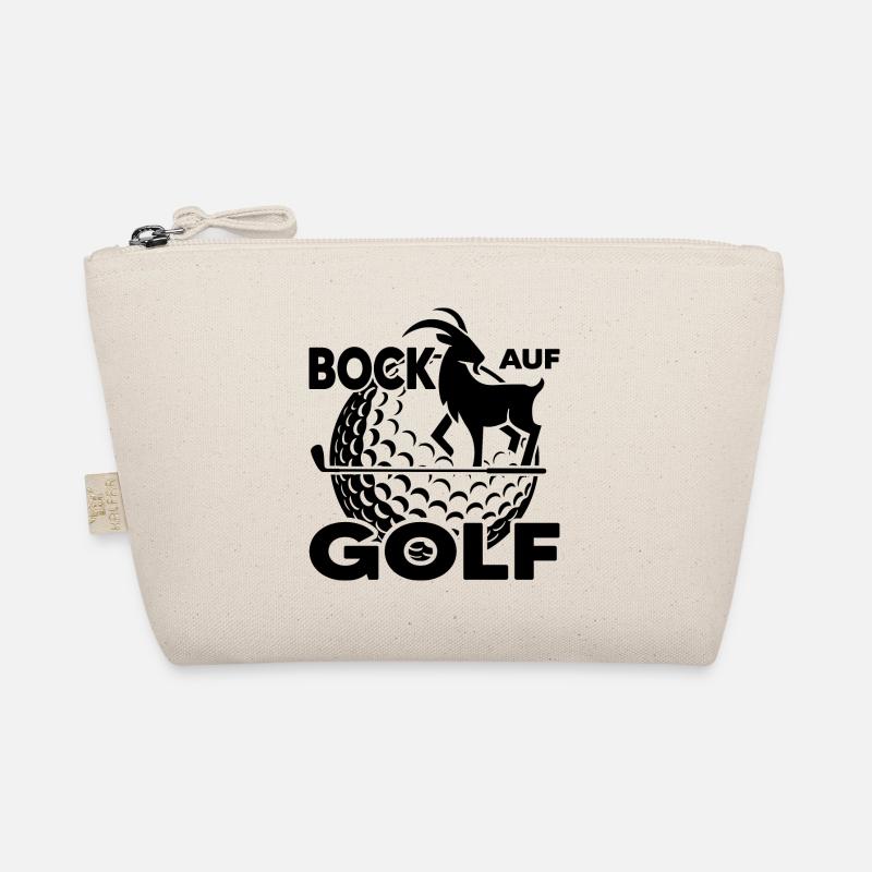 Golfplatz Golfer "Bock auf Golf" Golfclub - Bio-Täschchen - Natur