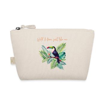 Wild & Free Toucan Illustration - Organic Pouch - nature - Front
