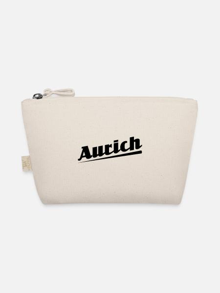 Aurich - Textdesign mit Stadtnamen - Bio-Täschchen - Natur