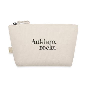 Anklam rockt - Textdesign mit Stadtnamen - Bio-Täschchen - Natur - Vorne