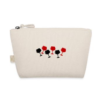 Red Wine Glass Wine Symbol - Organic Pouch - nature - Front