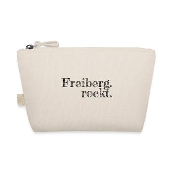 Freiberg rockt - Textdesign mit Stadtnamen - Bio-Täschchen - Natur - Vorne
