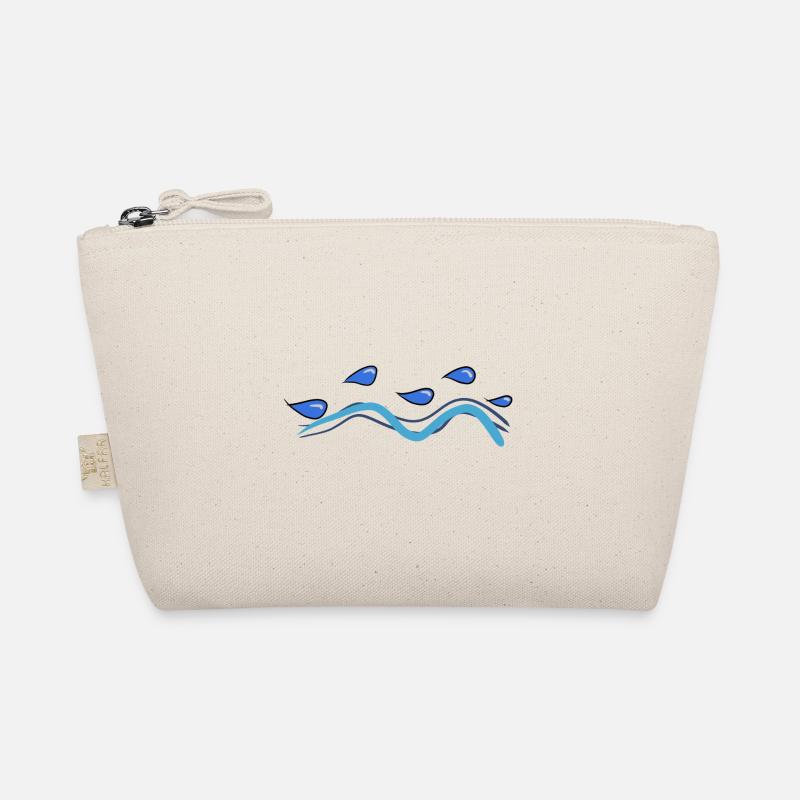 line drops water symbol lines Organic Pouch