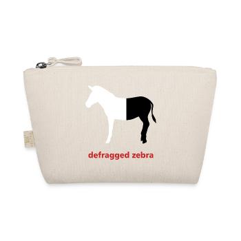 Defragged zebra Informatik Programming Geschenk - Bio-Täschchen - Natur - Vorne