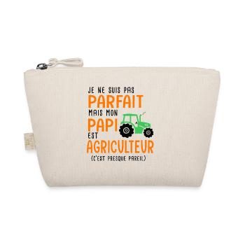 Agriculture papi agriculteur drôle tracteur enfant - Trousse biologique - nature - Devant