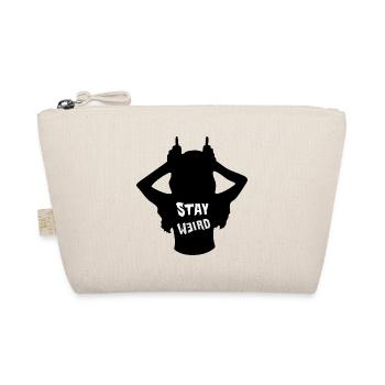 Rebellion Silhouette: Stay Weird - Bio-Täschchen - Natur - Vorne