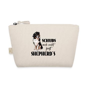 AUSTRALIAN SHEPHERD - Schubs mich nicht - Bio-Täschchen - Natur - Vorne