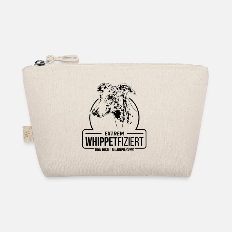 WHIPPETFIZIERT Whippet Hunde Spruch Wilsigns - Bio-Täschchen - Natur