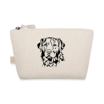 Golden Retriever Portrait Dog Dogs Wilsigns - Organic Pouch - nature - Front