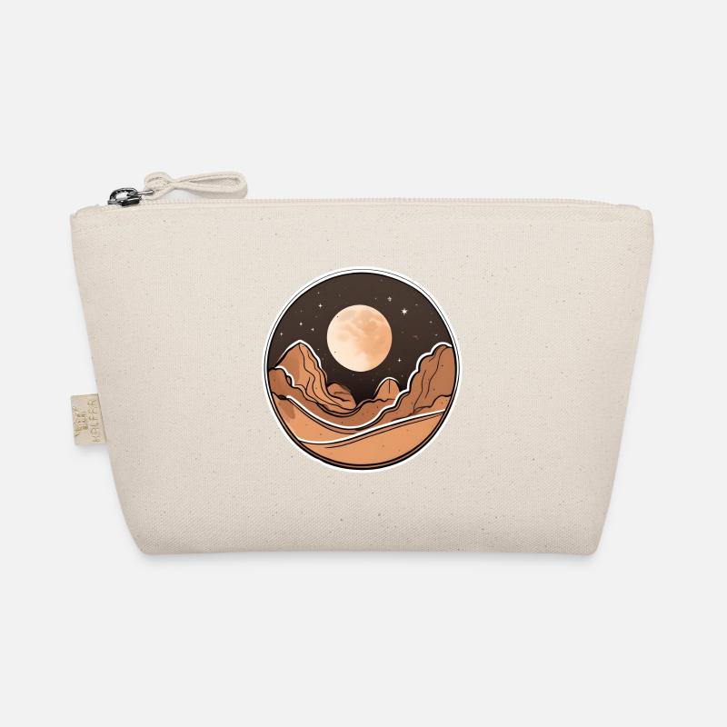Boho Moon Adventures Exploring the Desert - Organic Pouch - nature