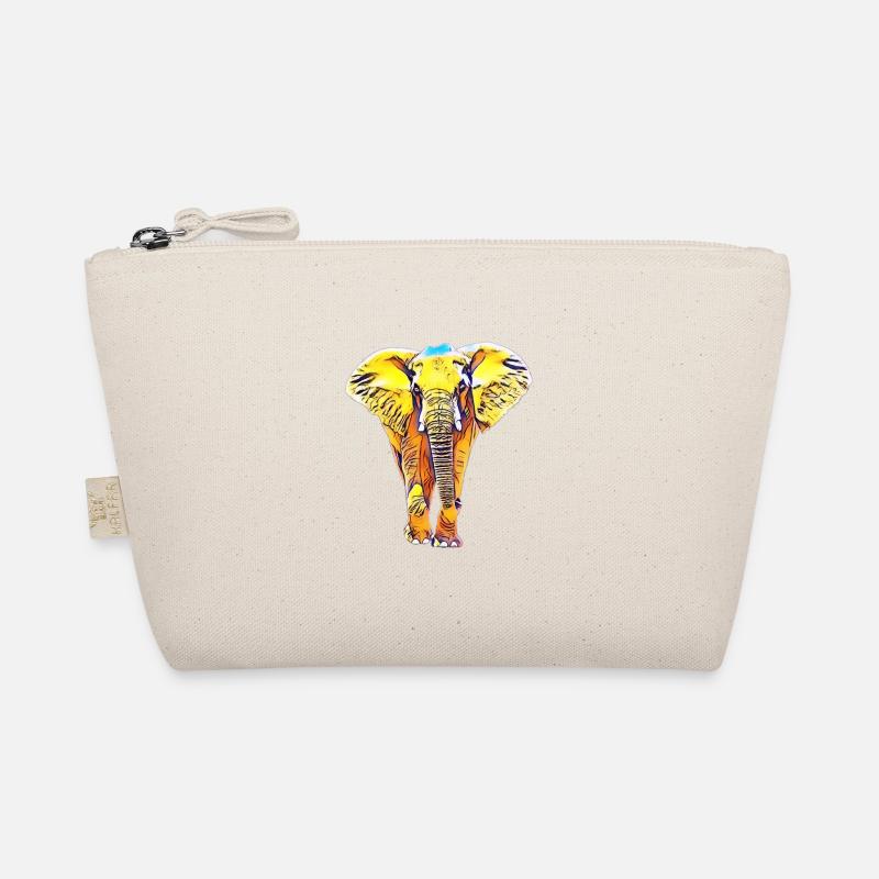 Elefant - Bio-Täschchen - Natur