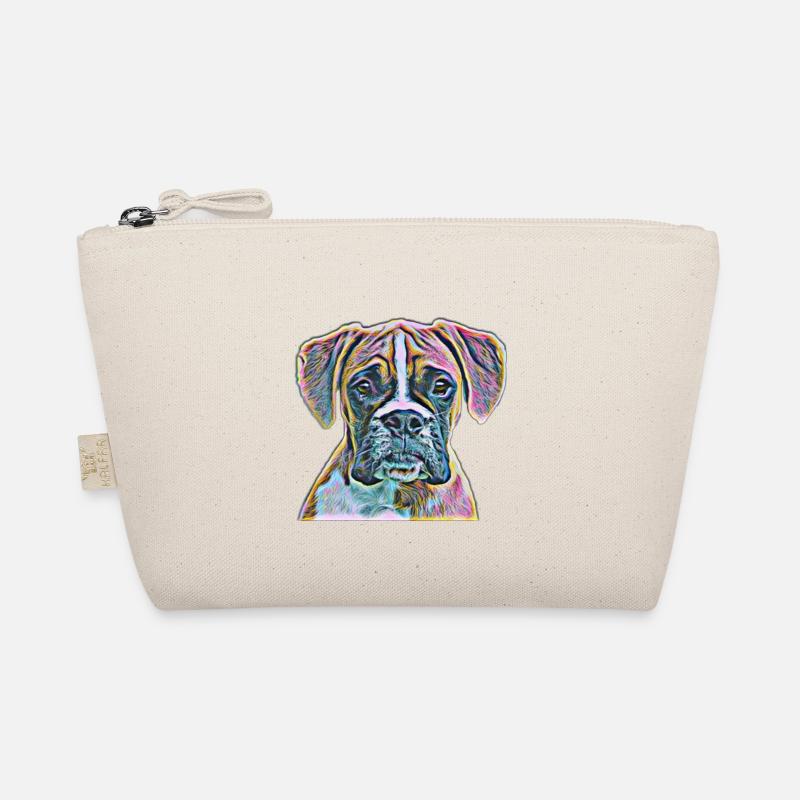 Boxer Hunde - Bio-Täschchen - Natur
