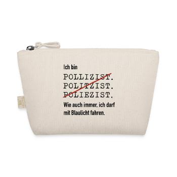 Ich bin Polizist - Bio-Täschchen - Natur - Vorne