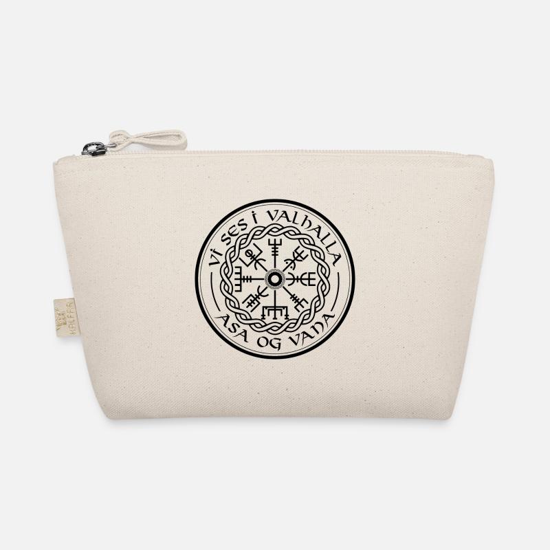 Vegvisir Vikinger Walhalla Spruch Kompass Bio-Täschchen
