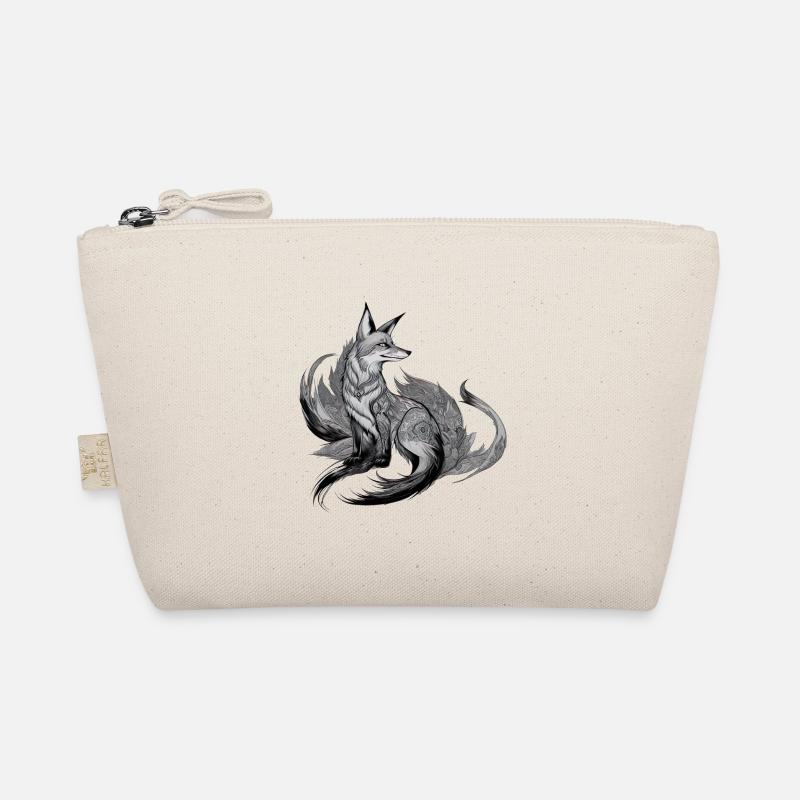 Fox Mandala Drawing Complex Nature Wilderness Organic Pouch