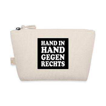 Hand in hand gegen rechts - Bio-Täschchen - Natur - Vorne