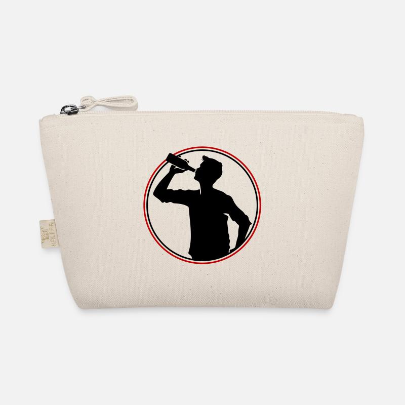 Drinker Beer Silhouette Organic Pouch