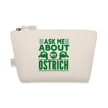 Ostrich Bird Animal Zoo Holiday Sun - Organic Pouch - nature - Front