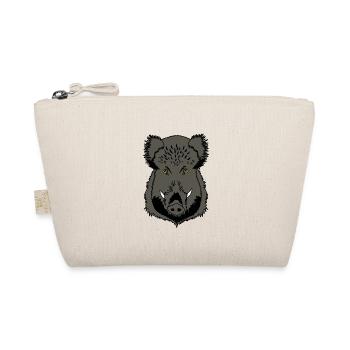 Wild boar head - Organic Pouch - nature - Front