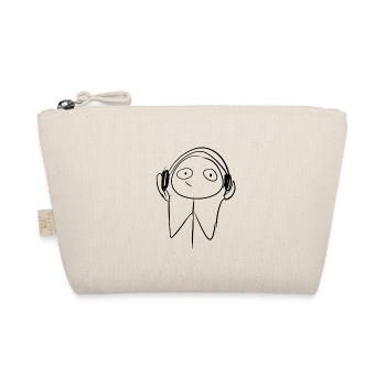 Headphones cartoon - Organic Pouch - nature - Front