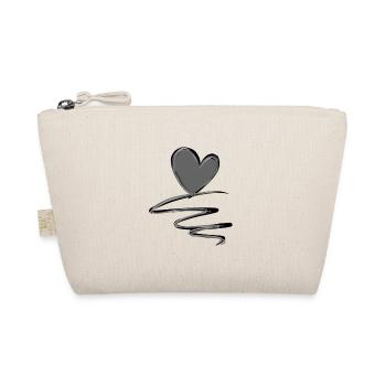 lignes de cœur stroke line symbole d’amour - Trousse biologique - nature - Devant