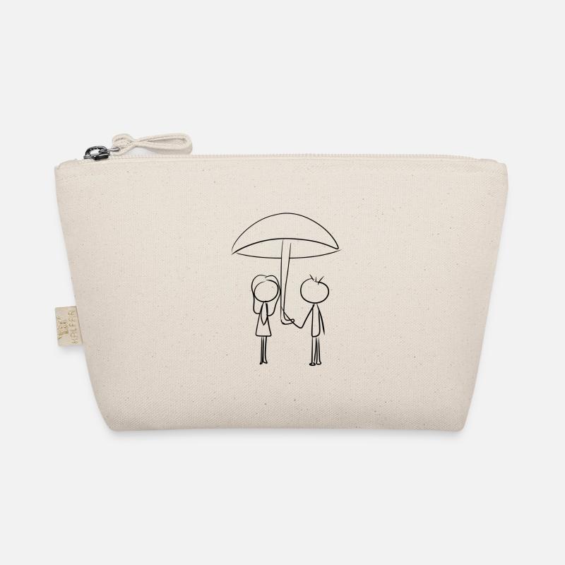 couple parapluie amour Saint-Valentin Trousse biologique