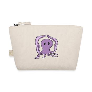 tanzender Oktopus lustig Tier Symbol - Bio-Täschchen - Natur - Vorne