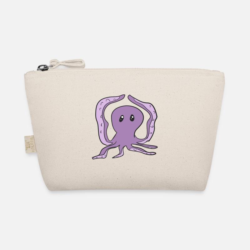 dancing octopus funny animal symbol Organic Pouch