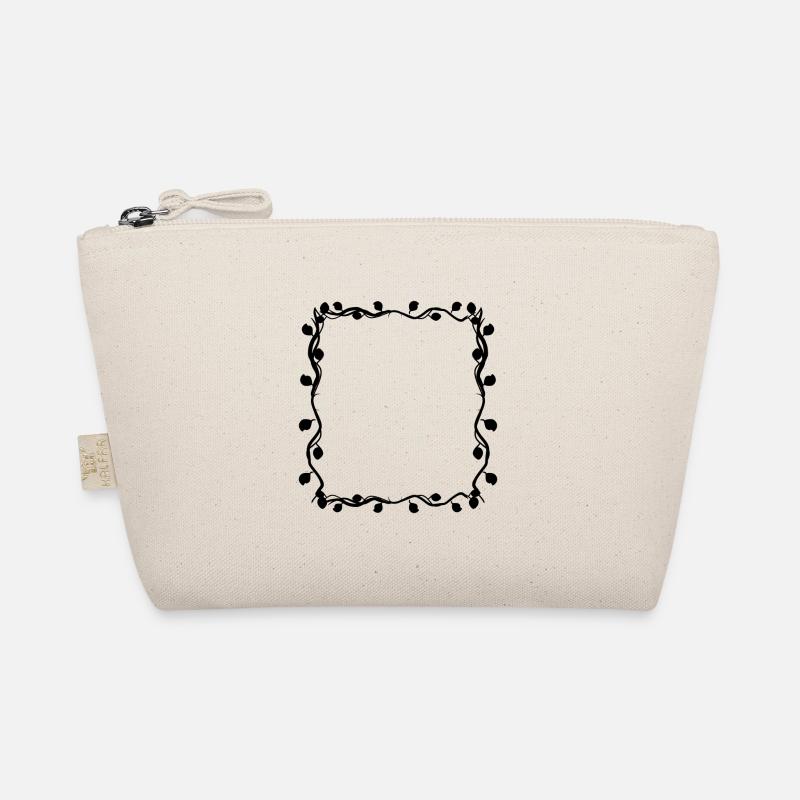 Leaves Square Branches Frame Square Organic Pouch