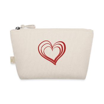 symbole du cœur rouge - Trousse biologique - nature - Devant
