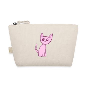 Chat rose animal animal mignon - Trousse biologique - nature - Devant