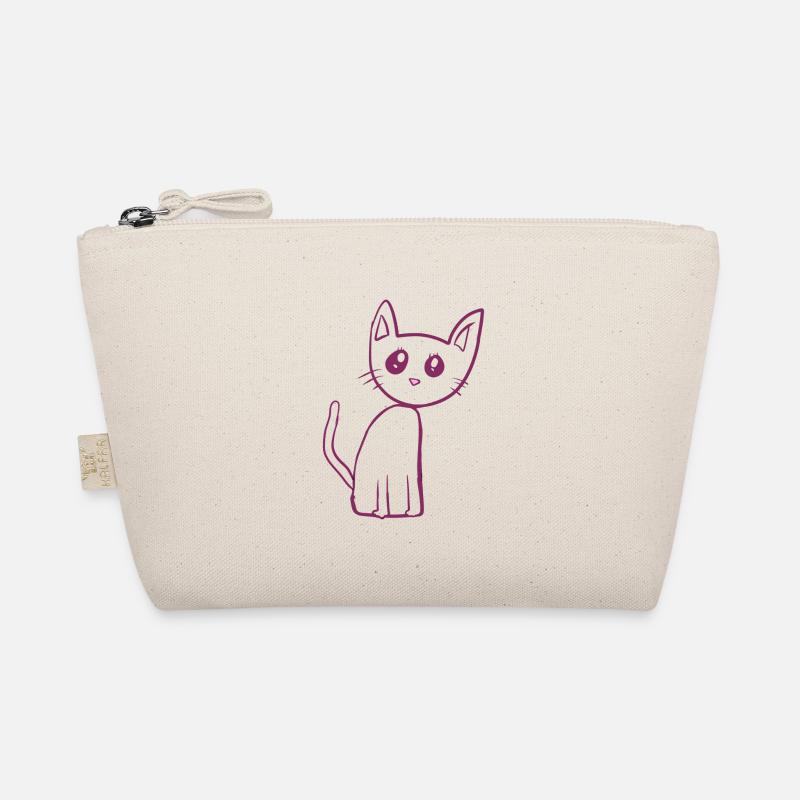 Pink Cat Animal Pet Organic Pouch