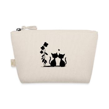 cats lovers love cat plant - Organic Pouch - nature - Front