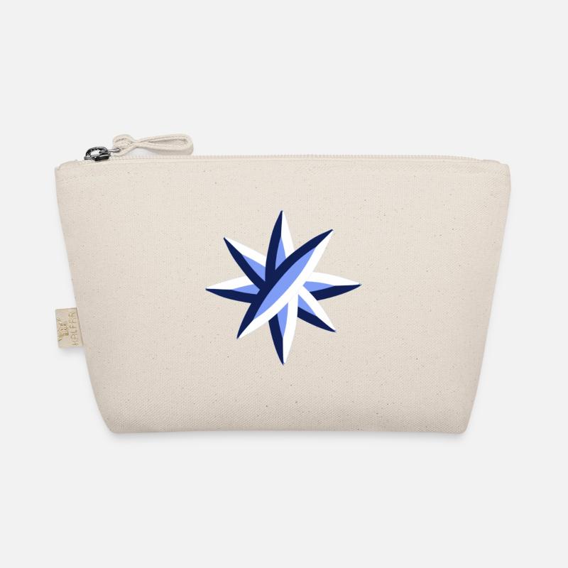blue star glossy symbol Organic Pouch