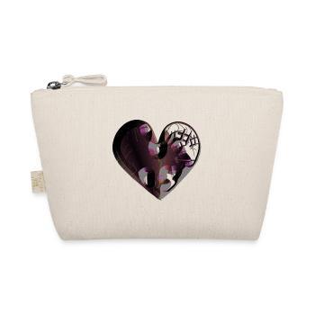 heart dark scars - Organic Pouch - nature - Front
