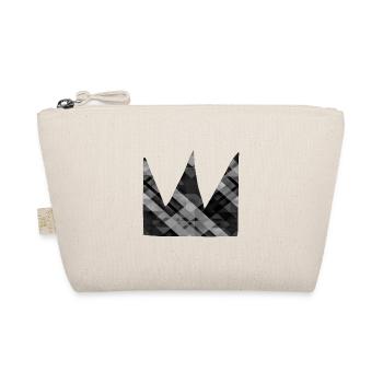 crown grey symbol shape - Organic Pouch - nature - Front