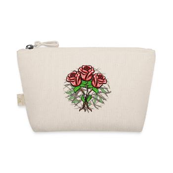 Crosses Pattern Cross Plants Roses - Organic Pouch - nature - Front