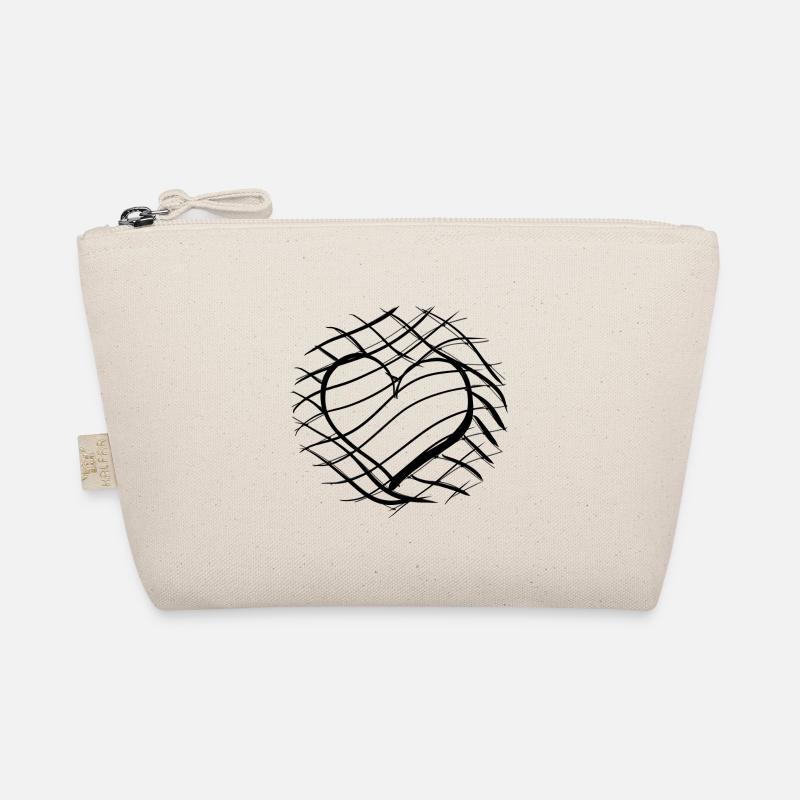 Crosses Pattern Cross Heart Symbol Shape Organic Pouch