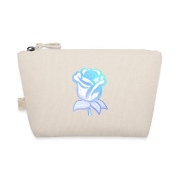 Fleur de rose bleu - Trousse biologique - nature - Devant