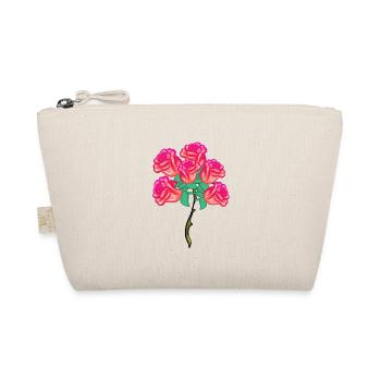 Flowering Symbol Shape Rose Plant Bouquet - Organic Pouch - nature - Front