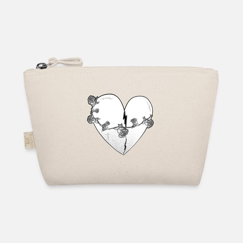 herz rosen narben grau symbol Bio-Täschchen