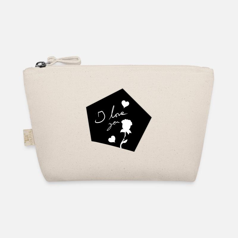 Je t’aime Symbole forme fleur Trousse biologique
