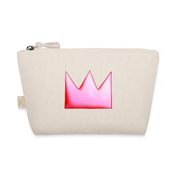 Pink Crown Cartoon Symbol Shape - Organic Pouch - nature - Front
