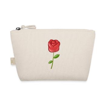 Symbole de plante à fleur rouge Rose - Trousse biologique - nature - Devant