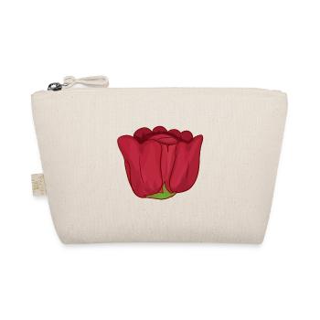 Flower Red Rose Symbol - Organic Pouch - nature - Front