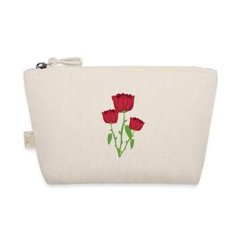Trois Roses Fleur Végétale Rouge - Trousse biologique - nature - Devant