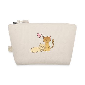 animaux chats chat amour coeur couple - Trousse biologique - nature - Devant