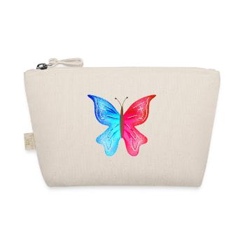 Butterfly Blue Pink Symbol Insect Animal Wings - Organic Pouch - nature - Front